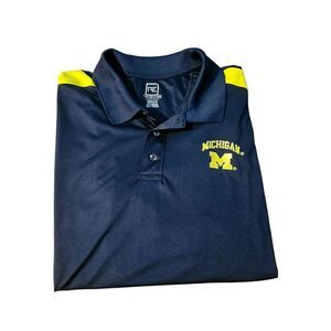 MICHIGAN WOLVERINES' POLO SHIRT PRO EDGE BRAND SIZE X-LG 46-48